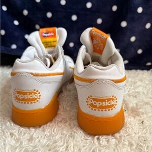 Reebok Mens Size 8.5 Limited Edition Popsicle White and Orange Sneakers